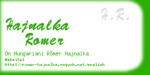 hajnalka romer business card
