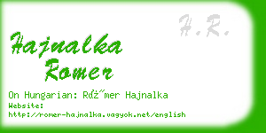 hajnalka romer business card